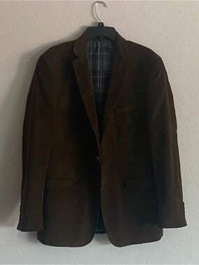 U.S. Polo Assn. Dark Brown Velvet Sport Coat